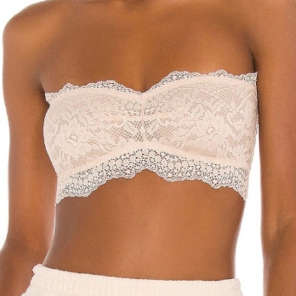 FREE PEOPLE nude Lacey Looks bandeau bra S - Picture 4 of 6